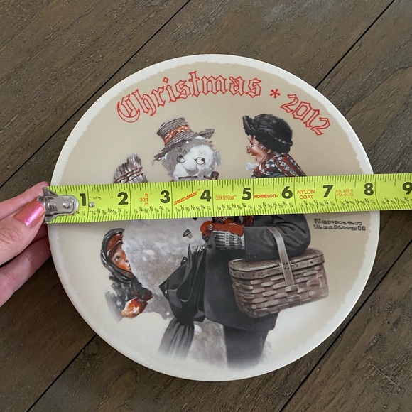 Norman Rockwell Surprise Grandma 2012 Christmas B2527 Numbered Plate COA NEW - Picture 5 of 10